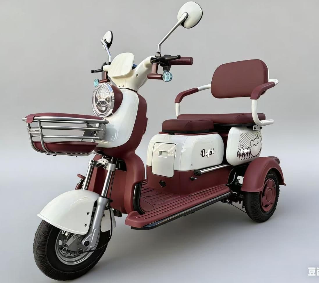Electric Tricycle G144, 30H800W differential motor, 30-35 km/h