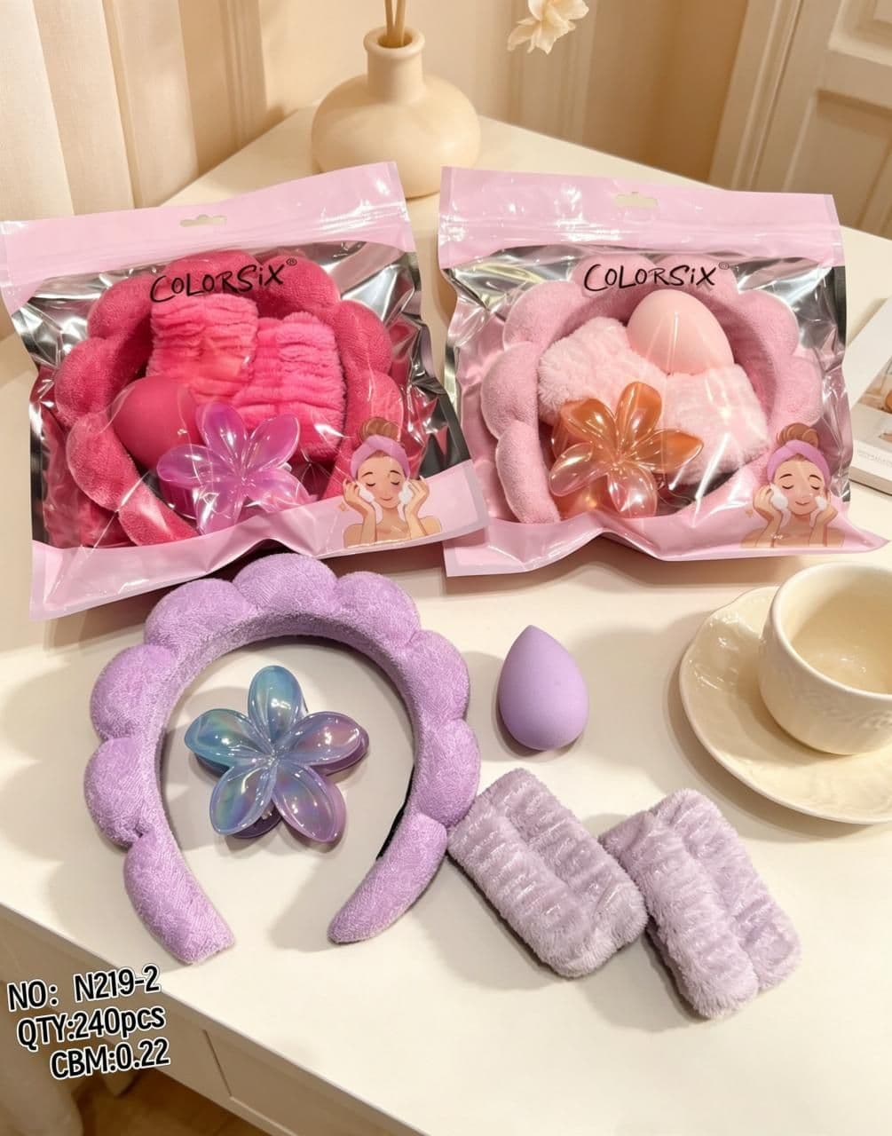 Spa Headband and Skincare Accessory Set N219-2