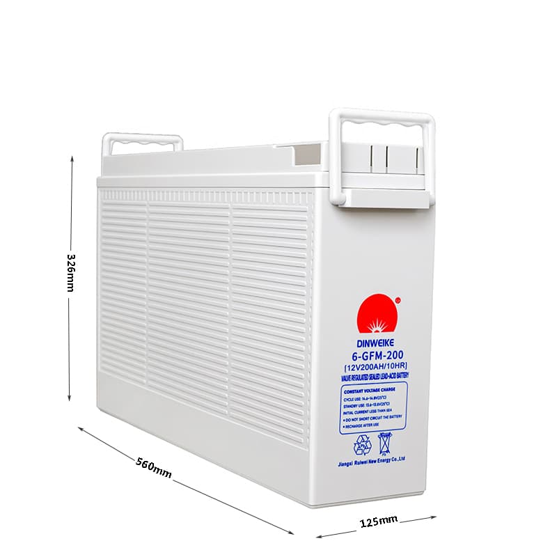 Ruiwei 12V200AH Sealed Lead-Acid Battery, 12V 116Ah, Front Terminal, 41.8kg