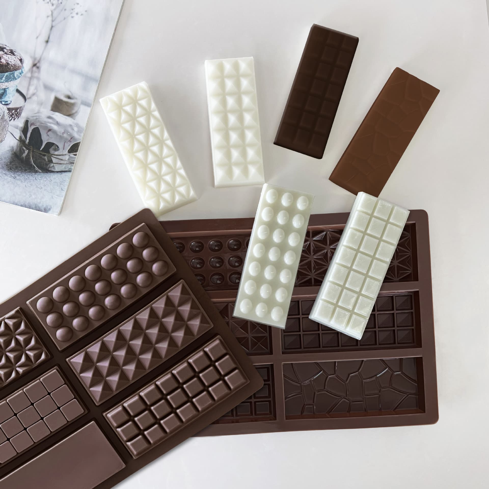 Dubai Chocolate Silicone Mould, Multiple Designs, Easy-Release