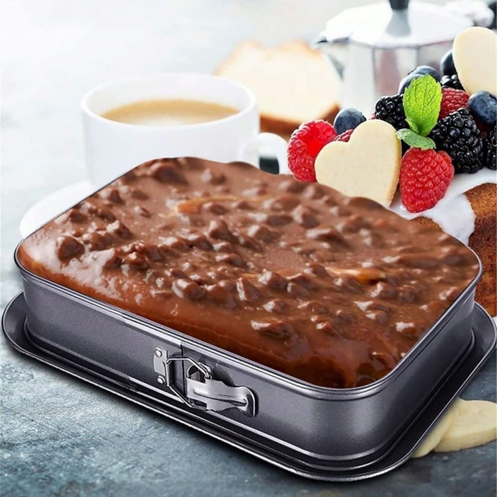 Rectangular Carbon Steel Non-Stick Baking Tray, Easy-Release