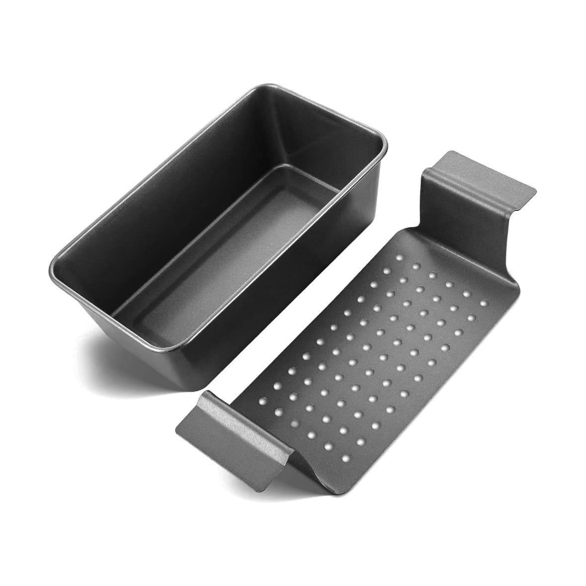 Non-Stick Toast & Loaf Tin with Side Handles, Black