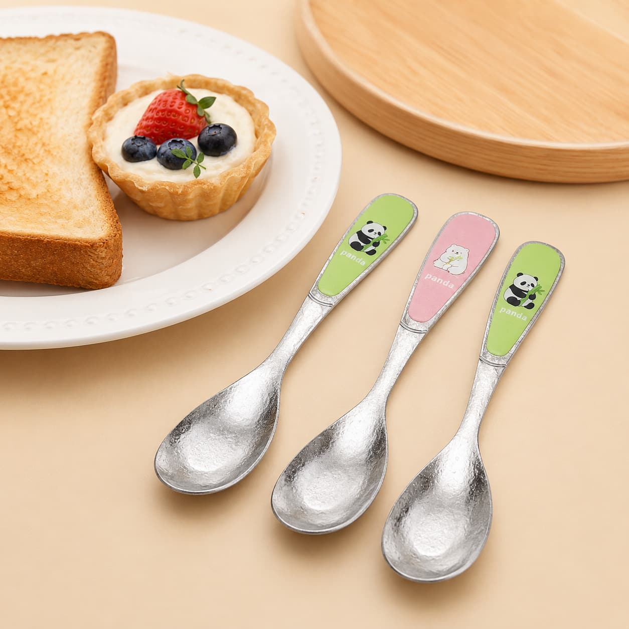 Pure Titanium Panda Spoon — Wear-Resistant, Non-Slip, Ultra-Light